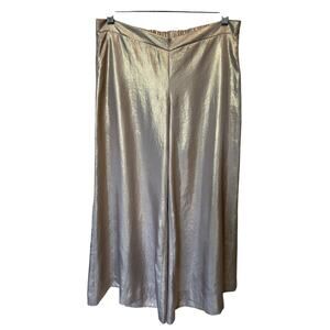 Lilly Pulitzer Gold Wide Leg Pull-On Pants Size XS